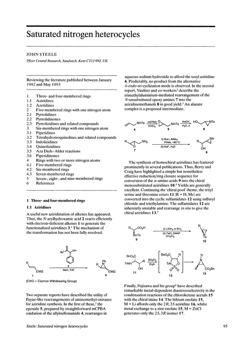 Saturated nitrogen heterocycles