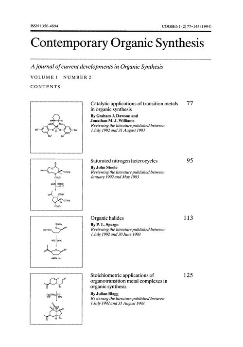 Contents pages