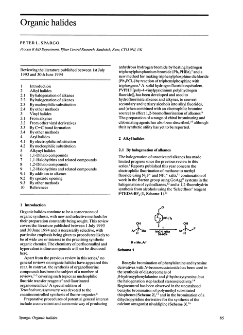 Organic halides