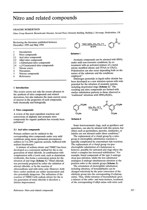 Nitro and related compounds