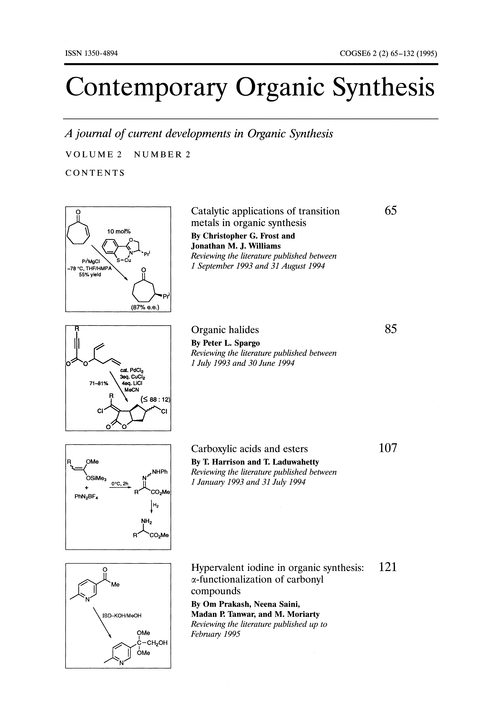 Contents pages