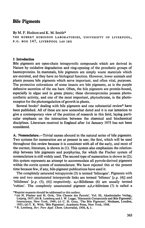 Bile pigments