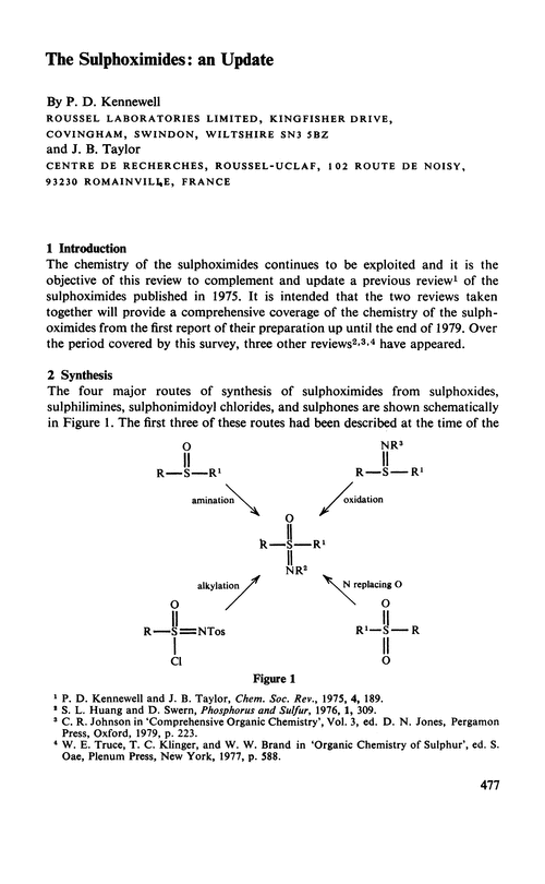 The sulphoximides: an update