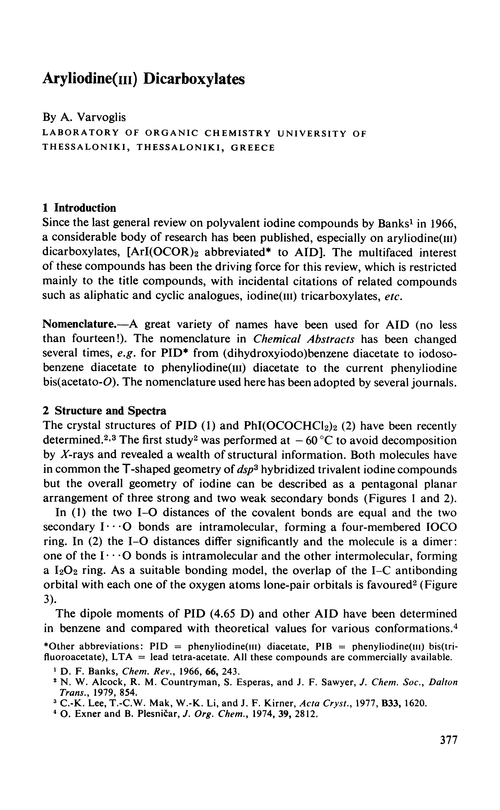 Aryliodine Iii Dicarboxylates Chemical Society Reviews Rsc