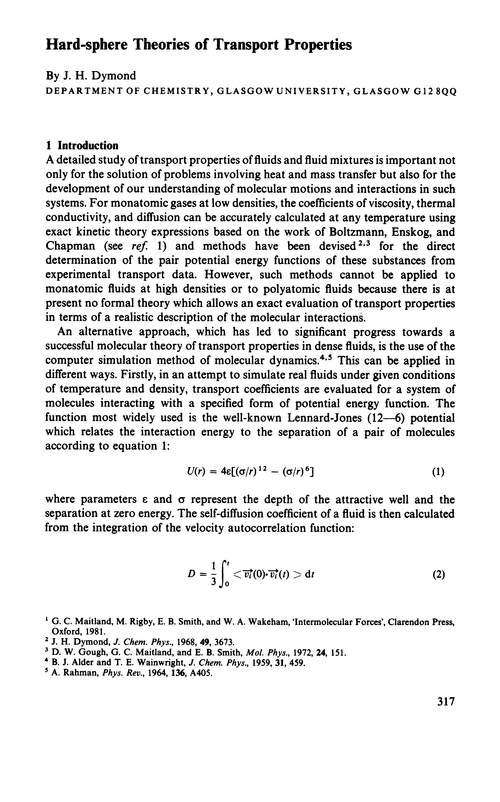 Hard-sphere theories of transport properties