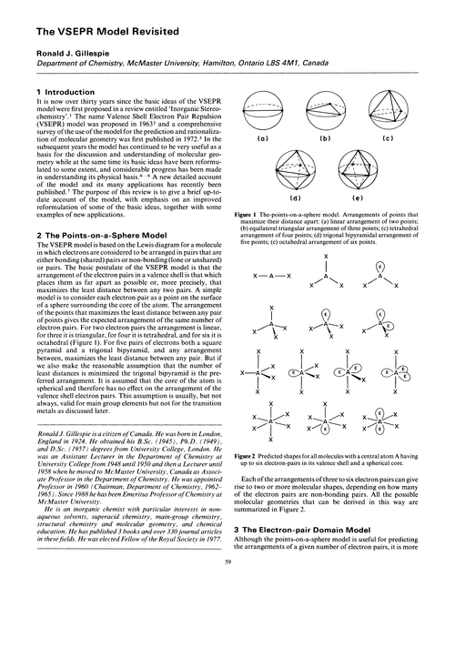 The VSEPR model revisited