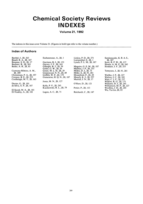 Index pages