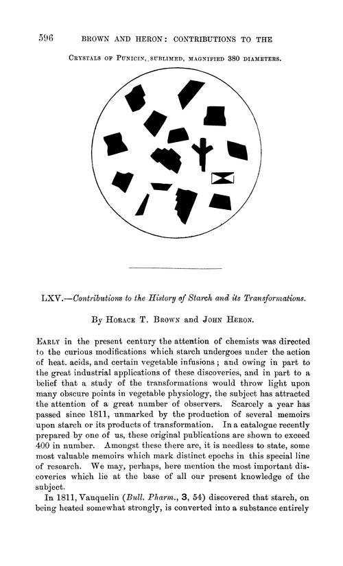 LXV.—Contributions to the history of starch and its transformations