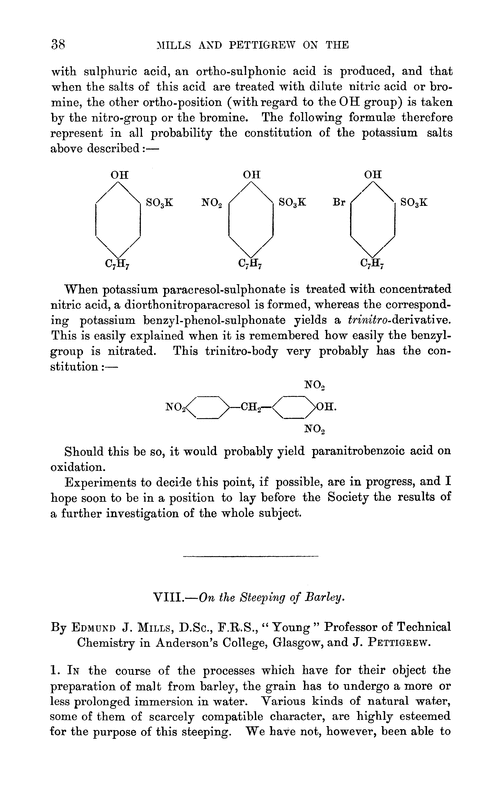 VIII.—On the steeping of barley