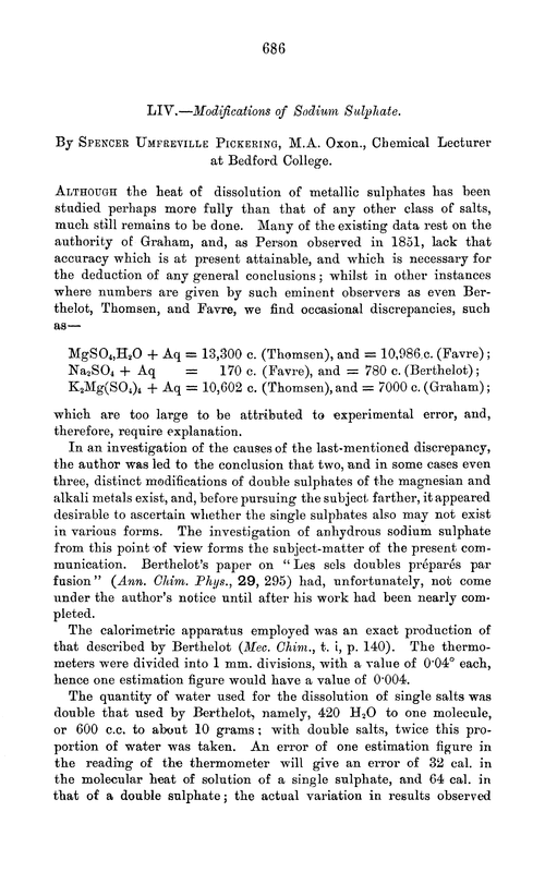 LIV.—Modifications of sodium sulphate