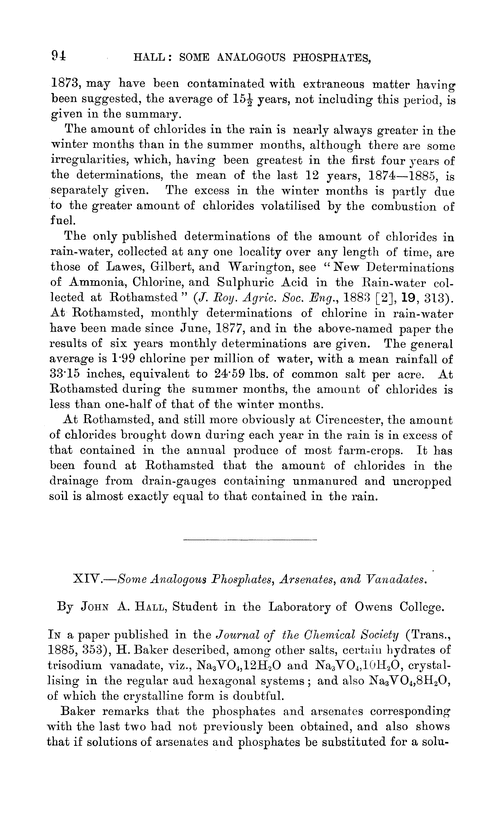 XIV.—Some analogous phosphates, arsenates, and vanadates