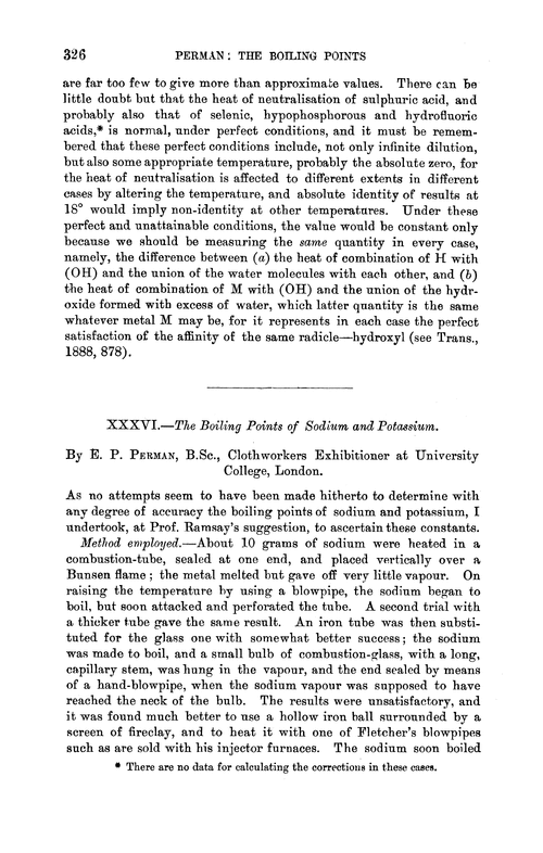 XXXVI.—The boiling points of sodium and potassium