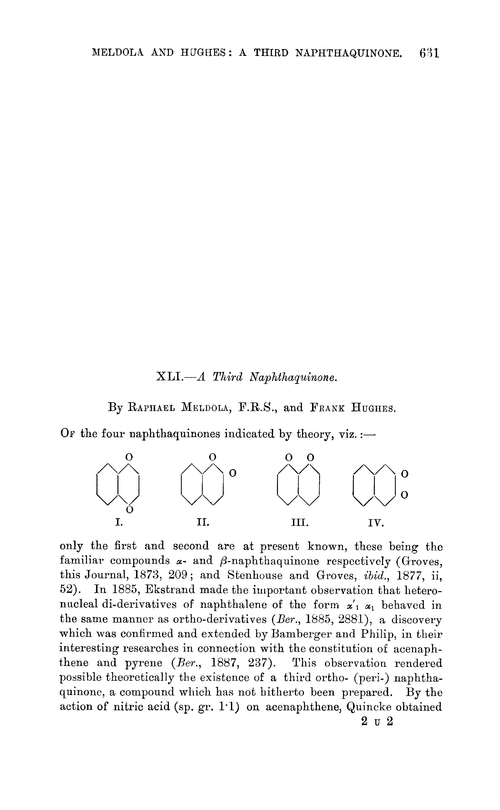 XLI.—A third naphthaquinone