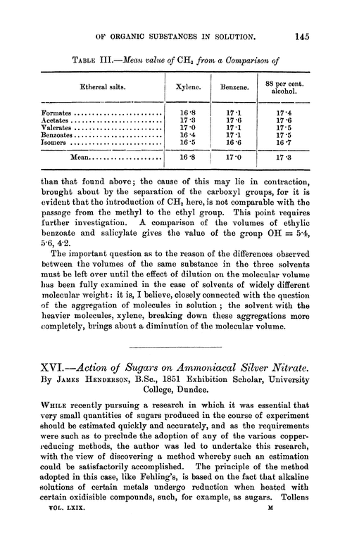 XVI.—Action of sugars on ammoniacal silver nitrate