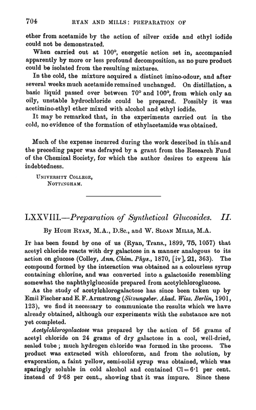 LXXVIII.—Preparation of synthetical glucosides. II