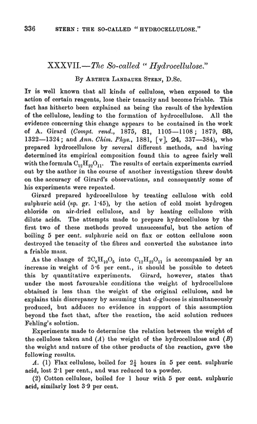 XXXVII.—The so-called “hydrocellulose”