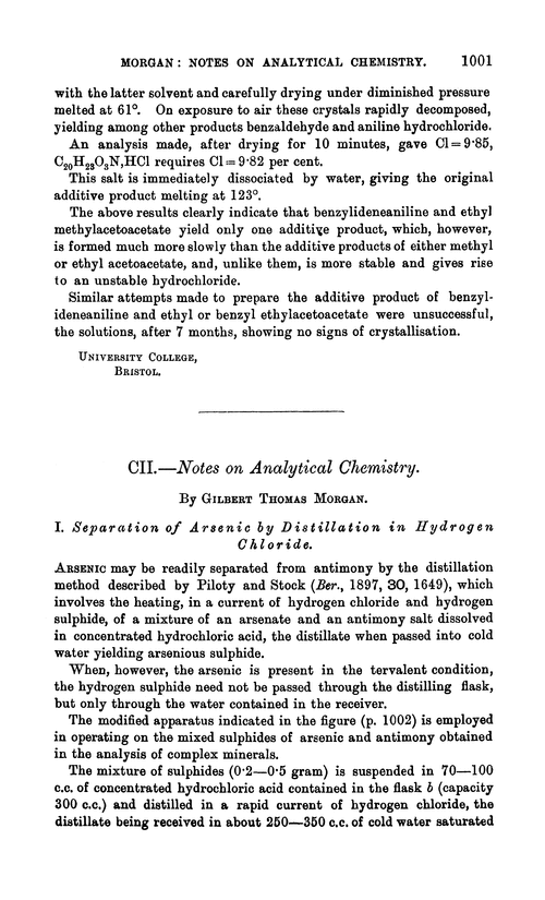 CII.—Notes on Analytical Chemistry