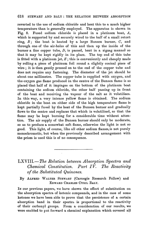 LXVIII.—The relation between absorption spectra and chemical constitution. Part IV. The reactivity of the substituted quinones