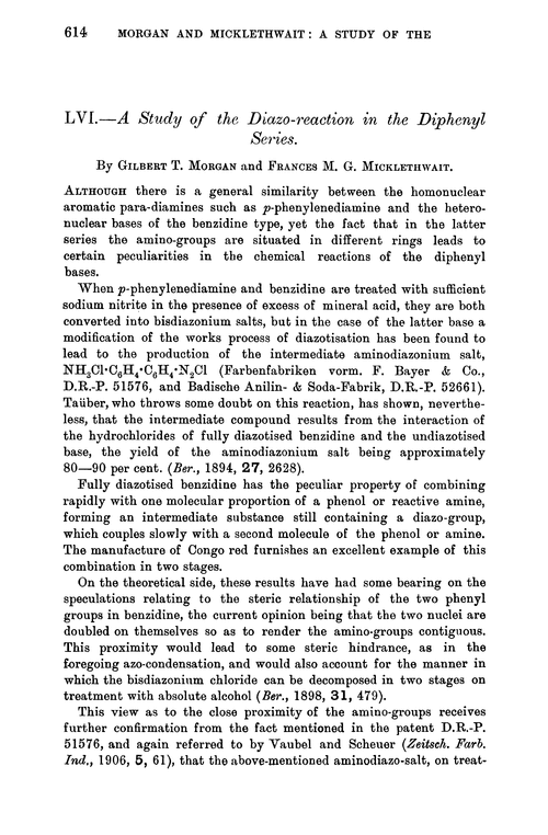 LVI.—A study of the diazo-reaction in the diphenyl series