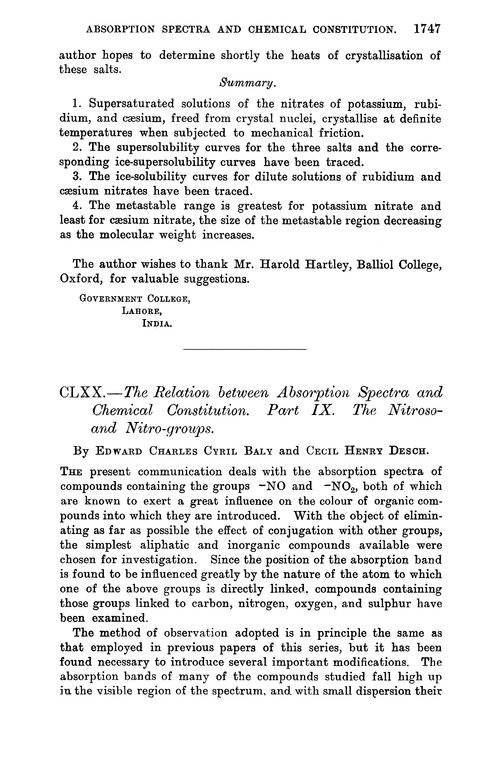CLXX.—The relation between absorption spectra and chemical constitution. Part IX. The nitroso- and nitro-groups