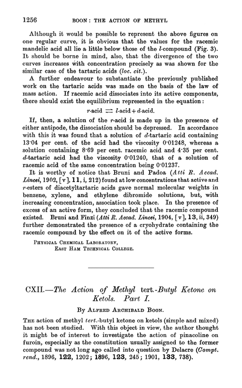 CXII.—The action of methyl tert.-butyl ketone on ketols. Part I