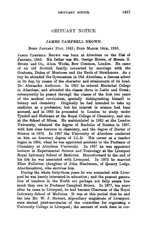 Obituary notice