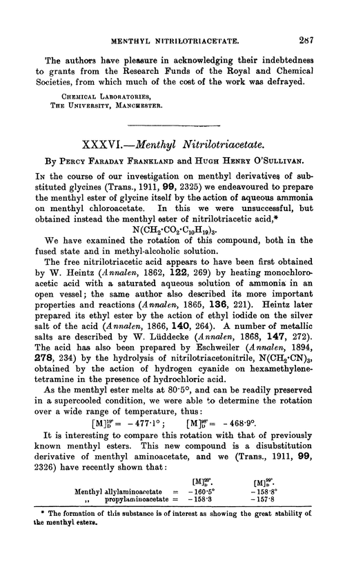 XXXVI.—Menthyl nitrilotriacetate