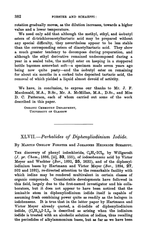XLVII.—Perhalides of diphenyliodinium iodide