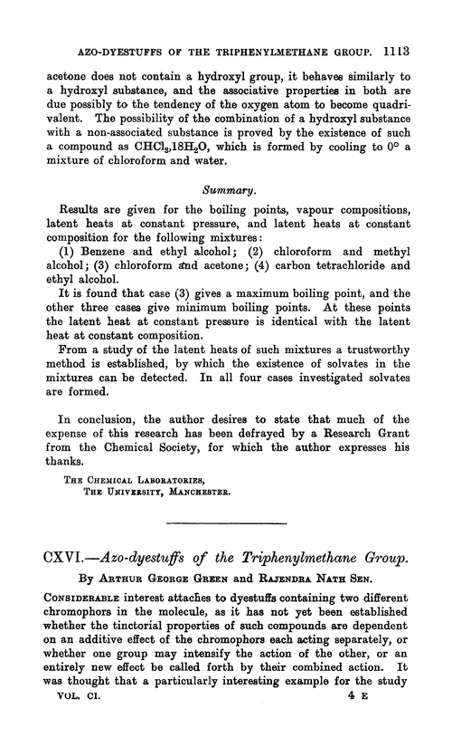 CXVI.—Azo-dyestuffs of the triphenylmethane group