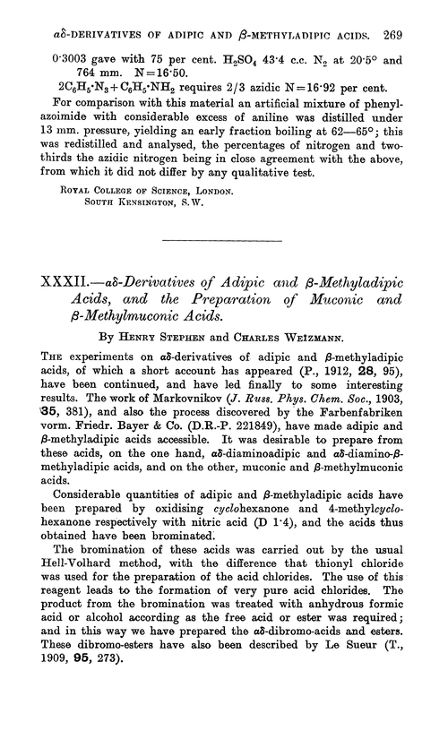 XXXII.—αδ-Derivatives of adipic and β-methyladipic acids, and the preparation of muconic and β-methylmuconic acids