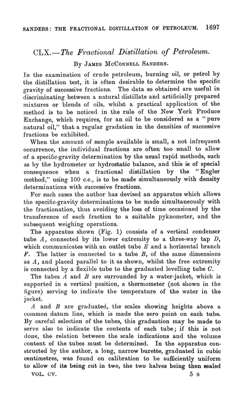 CLX.—The fractional distillation of petroleum