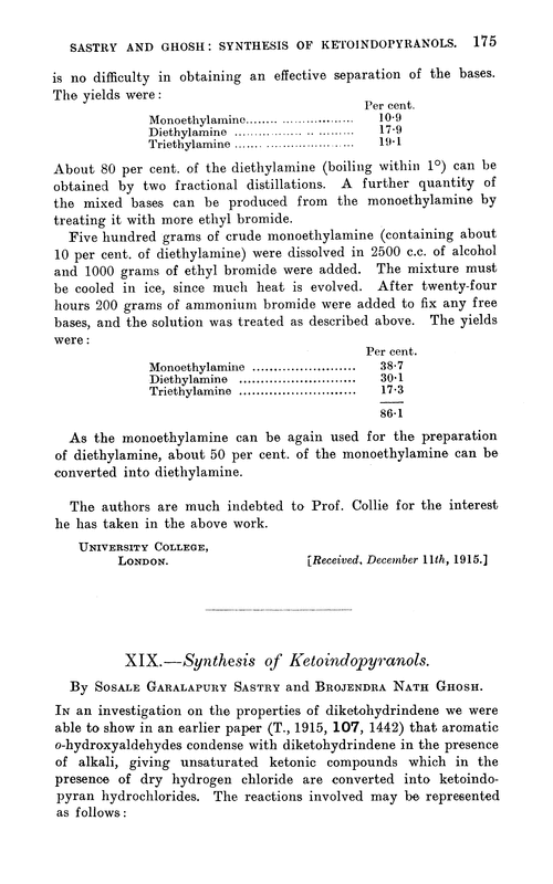 XIX.—Synthesis of ketoindopyranols