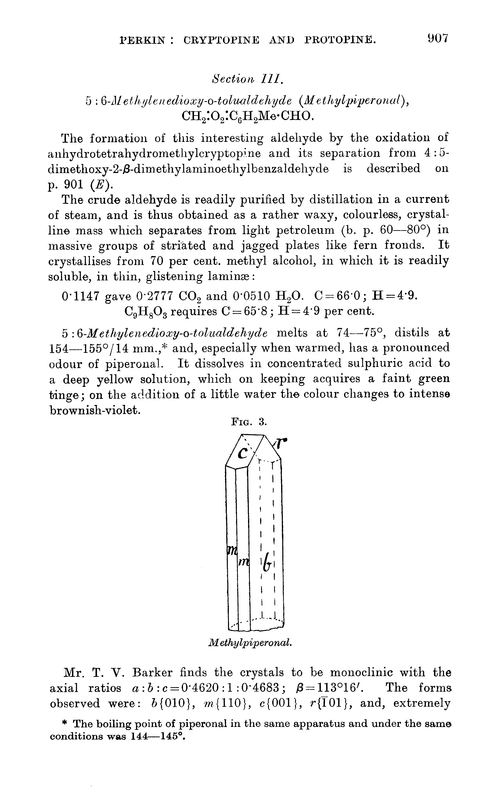 LXXI.—Cryptopine and protopine. Section III