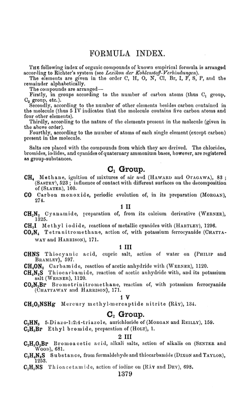 Formula index