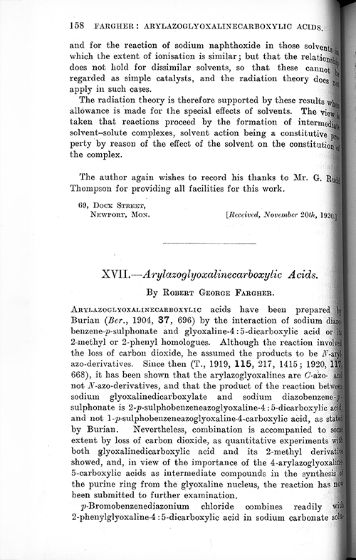 Arylazoglyoxalinecarboxylic acids