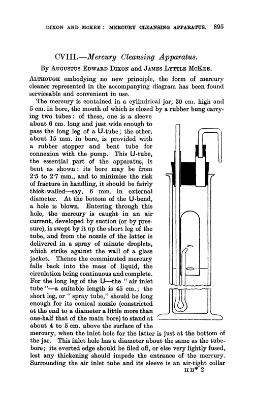 CVIII.—Mercury cleansing apparatus
