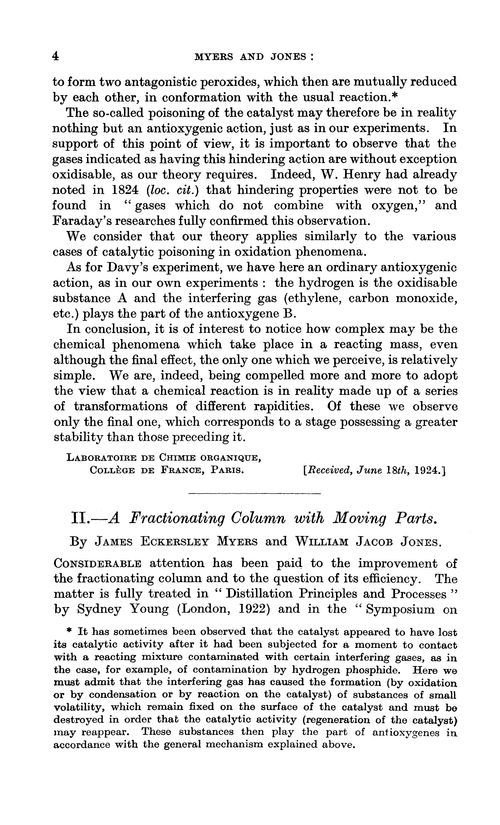 II.—A fractionating column with moving parts