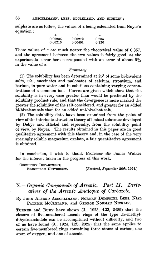X.—Organic compounds of arsenic. Part II. Derivatives of the arsenic analogue of carbazole