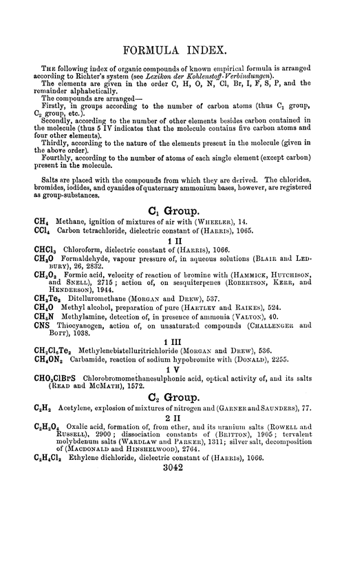 Formula index