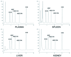 Graphical abstract: New and sensitive HPLC-UV method for concomitant quantification of a combination of antifilariasis drugs in rat plasma and organs after simultaneous oral administration