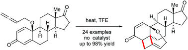 Graphical abstract: Synthesis of cyclobutane-fused oxygen-containing tricyclic framework via thermally promoted intramolecular cycloaddition of cyclohexadienone-tethered allenes