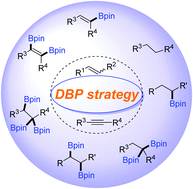 Graphical abstract: Base-promoted domino-borylation-protodeboronation strategy