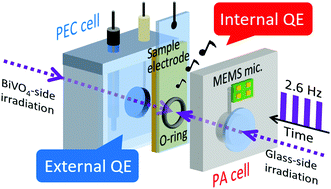 Graphical abstract: Determination of the internal quantum efficiency for photoelectrochemical reaction in a semiconductor photoelectrode by photoacoustic detection