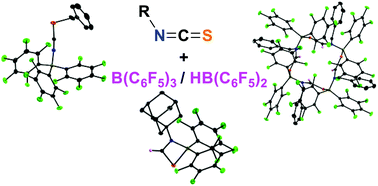 Graphical abstract: B(C6F5)3- and HB(C6F5)2-mediated transformations of isothiocyanates