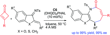 Graphical abstract: Modified cinchona alkaloid-catalysed enantioselective [4+4] annulations of cyclobutenones and 1-azadienes
