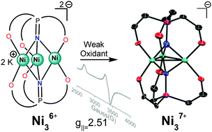 Graphical abstract: Ligand architecture for triangular metal complexes: a high oxidation state Ni3 cluster with proximal metal arrangement