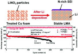 Graphical abstract: Facile preparation of a stable 3D host for lithium metal anodes