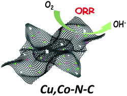 Graphical abstract: Engineering bimetal Cu, Co sites on 3D N-doped porous carbon nanosheets for enhanced oxygen reduction electrocatalysis