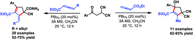 Graphical abstract: Substrate-controlled, PBu3-catalyzed annulation of phenacylmalononitriles with allenoates enables tunable access to cyclopentenes