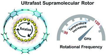 Graphical abstract: Theoretical design of an ultrafast supramolecular rotor composed of carbon nano-rings